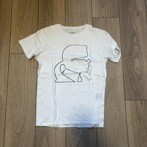 Karl Lagerfeld White Graphic T-Shirt